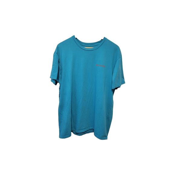 Columbia Surf Hawaiia 'From the Wild' Tee Men XL Teal Blue Graphic Print Design - Picture 2 of 3